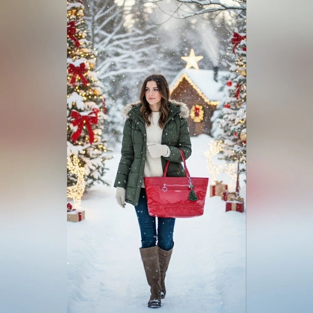 Coach 2011 Red Patent Leather Tote